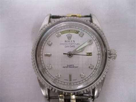 rolex stainless steel back water resistant no 2128